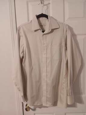 Joseph Abboud Men’s Long-Sleeve Dress Shirt - Cream.   (106)